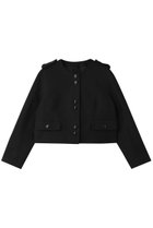 【アルアバイル/allureville】の【LOULOU WILLOUGHBY】コットンダブルクロスジャケット ブラック|ID: prp329100004848484 ipo3291000000036377545