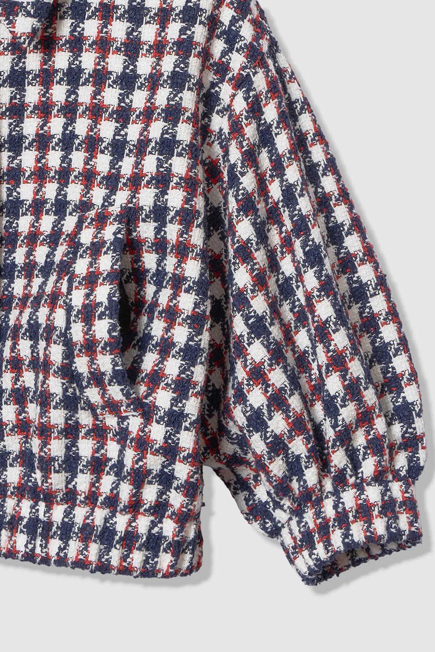 【アルアバイル/allureville】の【LOULOU WILLOUGHBY】トリコロールツイードブルゾン 人気、トレンドファッション・服の通販 founy(ファニー) 　ファッション　Fashion　レディースファッション　Fashion for Women　アウター　Coat / Outerwear Collection　レディースジャケット・軽アウター　Jackets　ブルゾンジャケット・スポーティアウター　Blouson Jackets　2026年　2026　コンパクト　Compact, Small Size　ジャケット　Jacket, Outerwear　チェック　Check, Plaid, Tartan　ツイード　Twill, Twill Weave　バランス　Balance, Style Balance　ブルゾン　Blouson, Bomber Jacket　夏　Summer　春　Spring　S/S・春夏　SS, Spring/Summer, Warm Season　other-4|ID: prp329100004848486 ipo3291000000036092468