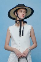 【アルアバイル/allureville】の【LOULOU WILLOUGHBY】クロッシェフラワートリミングプルオーバー 人気、トレンドファッション・服の通販 founy(ファニー) ファッション Fashion レディースファッション Fashion for Women トップス・カットソー Cut & Sew Tops ニット Knit Tops & Sweaters カジュアルプルオーバー・ニットトップス Pullovers & Knit Tops / Casual Pullovers 2026年 2026 かぎ針 Crochet トリミング Trimming, Decorative Edge ハンド Hand, Handmade パール Pearl, Pearl Accent レース Lace, Lace Fabric 夏 Summer 手編み Hand-Knitted, Handmade Knit 春 Spring S/S・春夏 SS, Spring/Summer, Warm Season |ID:prp329100004848488