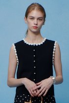 【アルアバイル/allureville】の【LOULOU WILLOUGHBY】クロッシェフラワートリミングプルオーバー ブラック系|ID: prp329100004848488 ipo3291000000035444622