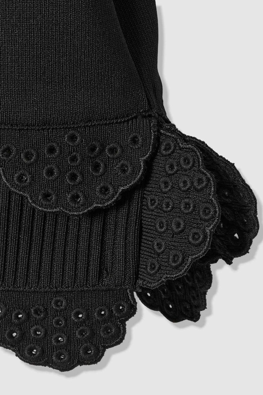 【アルアバイル/allureville】の【LOULOU WILLOUGHBY】パンチングスカラプルオーバー 人気、トレンドファッション・服の通販 founy(ファニー) 　ファッション　Fashion　レディースファッション　Fashion for Women　トップス・カットソー　Cut & Sew Tops　ニット　Knit Tops & Sweaters　カジュアルプルオーバー・ニットトップス　Pullovers & Knit Tops / Casual Pullovers　2026年　2026　コンパクト　Compact, Small Size　スカラップ　Scallop, Scalloped Edge　スリット　Slit, Slit Detail　トレンド　Trend, Trending Now　レース　Lace, Lace Fabric　今季　This Season, Current Season　半袖　Short Sleeve, Half Sleeve　夏　Summer　春　Spring　S/S・春夏　SS, Spring/Summer, Warm Season　other-5|ID: prp329100004848491 ipo3291000000035444652