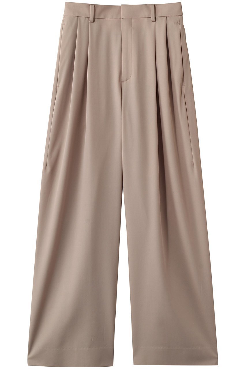 【セアン/SCEARN】のWOOL GABARDINE パンツ 人気、トレンドファッション・服の通販 founy(ファニー) 　ファッション　Fashion　レディースファッション　Fashion for Women　パンツ　Pants & Trousers　2026年　2026　なめらか　Smooth, Silky Texture　ダブル　Double, Double-Breasted　ドレープ　Drape, Draping Fabric　フェミニン　Feminine, Girly　マニッシュ　Mannish, Boyish　ロング　Long, Long-Length　ワイド　Wide, Wide Fit　夏　Summer　春　Spring　S/S・春夏　SS, Spring/Summer, Warm Season　 other-1|ID: prp329100004848492 ipo3291000000036092490