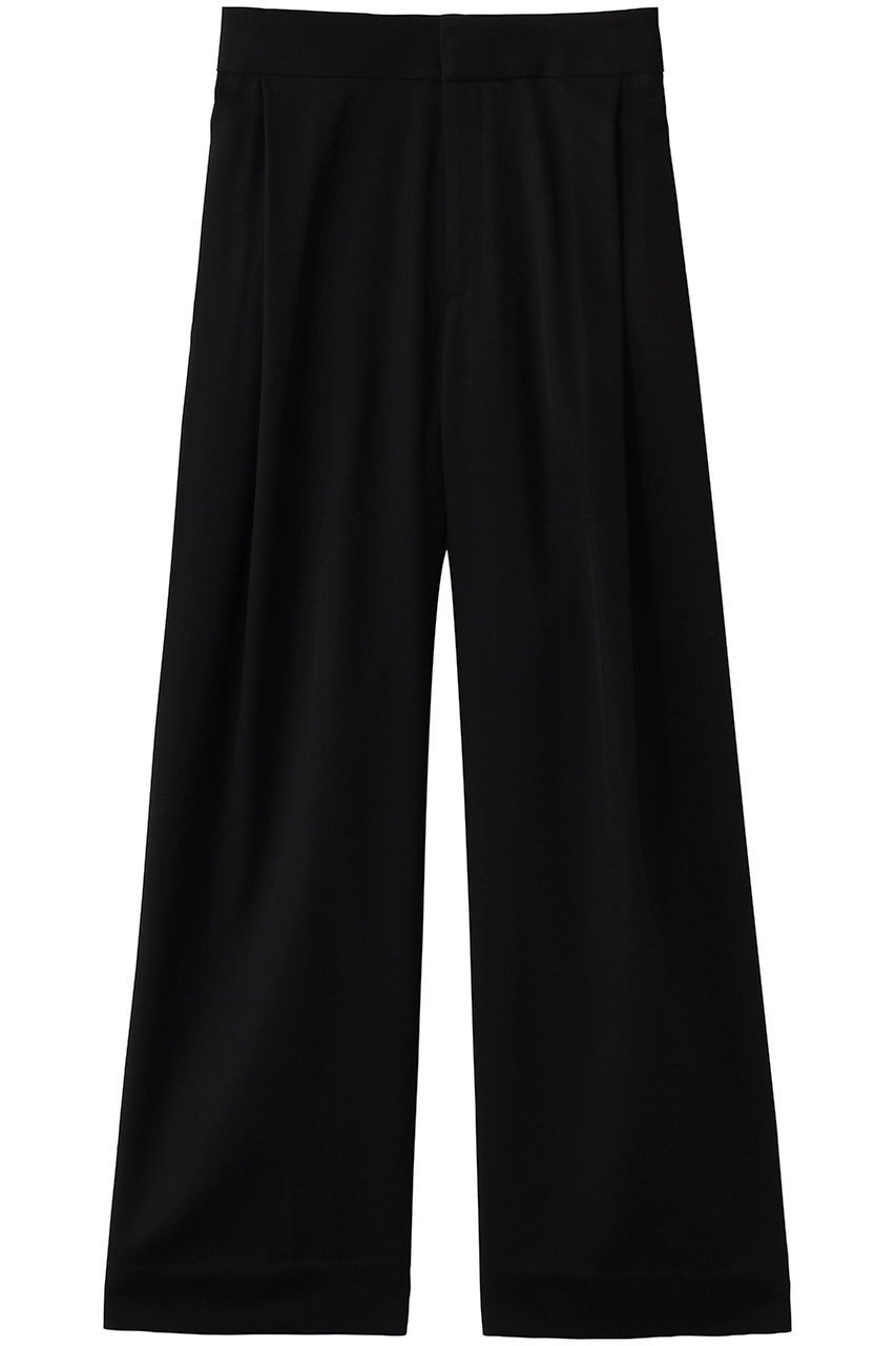 【セアン/SCEARN】のWOOL GABARDINE パンツ インテリア・キッズ・メンズ・レディースファッション・服の通販 founy(ファウニー) 　ファッション　Fashion　レディースファッション　Fashion for Women　パンツ　Pants & Trousers　なめらか　Smooth, Silky Texture　ストレート　Straight, Straight Cut　ドレープ　Drape, Draping Fabric　ロング　Long, Long-Length　Black|ID: prp329100004848493 ipo3291000000036887134