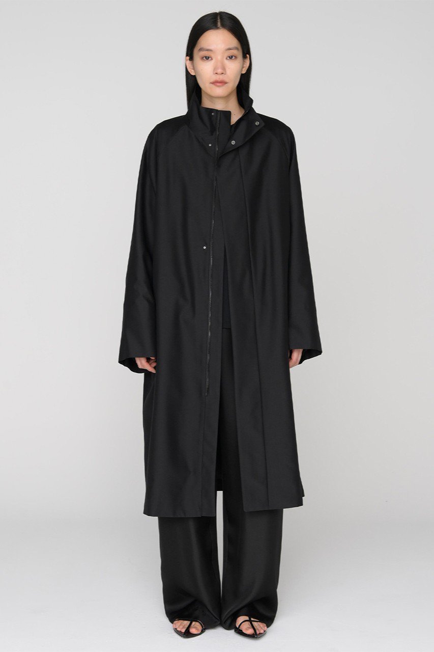 【セアン/SCEARN】のWOOL SILK コート 大人の最旬トレンドファッション＆コーディネート founy(ファウニー) 　ファッション　Fashion　レディースファッション　Fashion for Women　アウター　Coat / Outerwear Collection　コート・ロングコート・ピーコート　Long Coats, Peacoats & More　シルク　Silk, 100% Silk　ハイネック　High Neck, Mock Neck　モダン　Modern, Contemporary　ロング　Long, Long-Length　エレガント 上品　Elegant　other-8|ID: prp329100004848498 ipo3291000000036929635