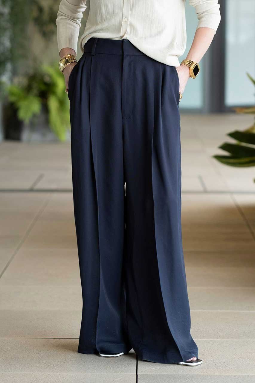 【ブリル/BRILL】のトリコバックポケットパンツ インテリア・キッズ・メンズ・レディースファッション・服の通販 founy(ファニー) 　ファッション　Fashion　レディースファッション　Fashion for Women　パンツ　Pants & Trousers　バッグ　Bags　2026年　2026　ストレート　Straight, Straight Cut　ツイル　Twist, Twisted Detail　パッチ　Patch, Appliqué　ポケット　Pocket, Pocket Detail　再入荷　Restock / Back in Stock　夏　Summer　春　Spring　S/S・春夏　SS, Spring/Summer, Warm Season　ネイビー|ID: prp329100004848499 ipo3291000000036235047