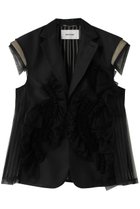 【チカ キサダ/CHIKA KISADA】のチュール デザイン ジレ 人気、トレンドファッション・服の通販 founy(ファニー) ファッション Fashion レディースファッション Fashion for Women アウター Coat / Outerwear Collection レディースジャケット・軽アウター Jackets 2026年 2026 カットソー Cut and Sewn Top シンプル Simple, Minimal ジャケット Jacket, Outerwear チュール Tulip, Tulip Motif ドレス Dress, One-Piece フィット Fit, Slim Fit フォーマル Formal, Dressy ベスト Vest, Waistcoat 夏 Summer 春 Spring S/S・春夏 SS, Spring/Summer, Warm Season thumbnail ブラック|ID: prp329100004848502 ipo3291000000035444734