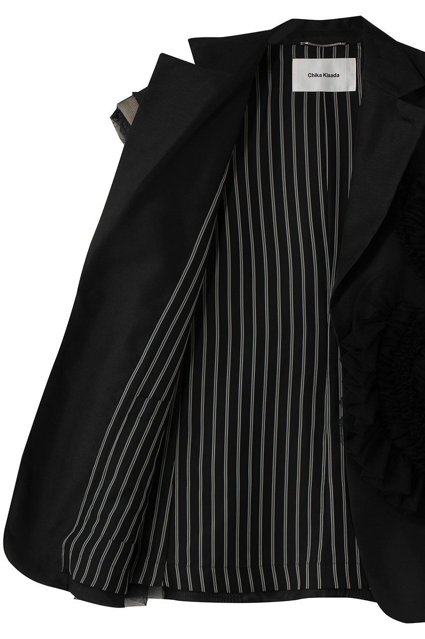 【チカ キサダ/CHIKA KISADA】のチュール デザイン ジレ 人気、トレンドファッション・服の通販 founy(ファニー) 　ファッション　Fashion　レディースファッション　Fashion for Women　アウター　Coat / Outerwear Collection　レディースジャケット・軽アウター　Jackets　2026年　2026　カットソー　Cut and Sewn Top　シンプル　Simple, Minimal　ジャケット　Jacket, Outerwear　チュール　Tulip, Tulip Motif　ドレス　Dress, One-Piece　フィット　Fit, Slim Fit　フォーマル　Formal, Dressy　ベスト　Vest, Waistcoat　夏　Summer　春　Spring　S/S・春夏　SS, Spring/Summer, Warm Season　other-7|ID: prp329100004848502 ipo3291000000035503129