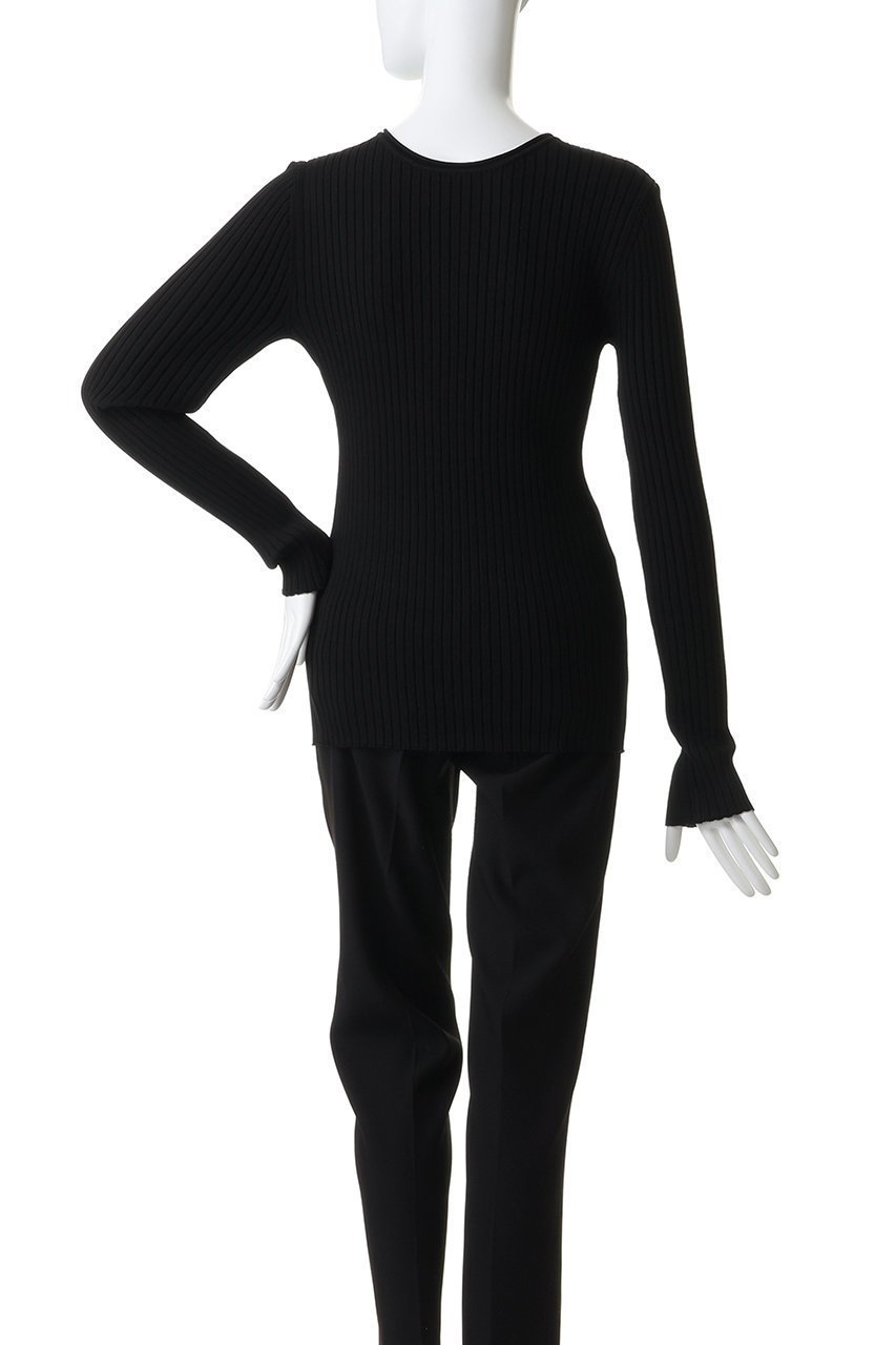 【クラネ/CLANE】のW FACE GOLD BUTTON KNIT TOPS ニット/セーター 大人の最旬トレンドファッション＆コーディネート founy(ファウニー) 　ファッション　Fashion　レディースファッション　Fashion for Women　トップス・カットソー　Cut & Sew Tops　ニット　Knit Tops & Sweaters　カーディガン・羽織り　Layered Style Cardigans　カーディガン　Cardigan, Knitwear　セーター　Sweater, Knitwear　デニム　Denim, Jeans Material　フレア　Flare, Flared　リュクス　Luxury, Elegant, High-End, Chic　other-4|ID: prp329100004848505 ipo3291000000036685348