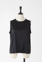 【オーヴィル/EAUVIRE】のウォッシャブルシルクノースリーブブラウス ブラック|ID: prp329100004848510 ipo3291000000035444815