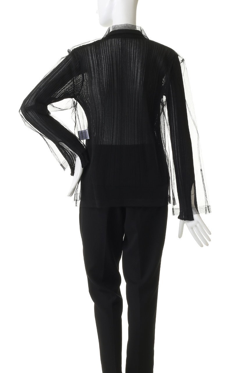 【チカ キサダ/CHIKA KISADA】のチュール レイヤー ポロニット 人気、トレンドファッション・服の通販 founy(ファニー) ファッション Fashion レディースファッション Fashion for Women トップス・カットソー Cut & Sew Tops ニット Knit Tops & Sweaters シャツ・ブラウス・オフィスカジュアル Elegant Blouses & Button-Ups ロングTシャツ・Tシャツ Longline T-Shirts & Tees カットソー・ベーシックTシャツ Cut-and-Sewn Tops / Stretch Tees & Basics 2026年 2026 スポーティ Sporty, Casual Athletic スリット Slit, Slit Detail スリーブ Sleeve, Long Sleeve / Short Sleeve チュール Tulip, Tulip Motif デニム Denim, Jeans Material ロング Long, Long-Length エレガント 上品 Elegant 夏 Summer 春 Spring S/S・春夏 SS, Spring/Summer, Warm Season other-4|ID: prp329100004848513 ipo3291000000035444845