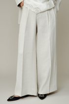 【カオス/Chaos】のプラトワイドパンツ 人気、トレンドファッション・服の通販 founy(ファニー) ファッション Fashion レディースファッション Fashion for Women パンツ Pants & Trousers 2026年 2026 おすすめ Recommended / Our Picks なめらか Smooth, Silky Texture ジャケット Jacket, Outerwear セットアップ Set-Up, Coordinated Outfit バランス Balance, Style Balance フォルム Silhouette, Form ワイド Wide, Wide Fit 夏 Summer 春 Spring S/S・春夏 SS, Spring/Summer, Warm Season thumbnail エクリュ|ID: prp329100004849070 ipo3291000000035468499