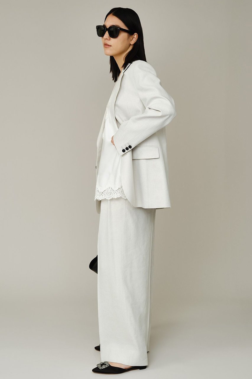 【カオス/Chaos】のプラトワイドパンツ 人気、トレンドファッション・服の通販 founy(ファニー) 　ファッション　Fashion　レディースファッション　Fashion for Women　パンツ　Pants & Trousers　おすすめ　Recommended / Our Picks　なめらか　Smooth, Silky Texture　ジャケット　Jacket, Outerwear　セットアップ　Set-Up, Coordinated Outfit　バランス　Balance, Style Balance　フォルム　Silhouette, Form　ワイド　Wide, Wide Fit　other-5|ID: prp329100004849070 ipo3291000000036165707