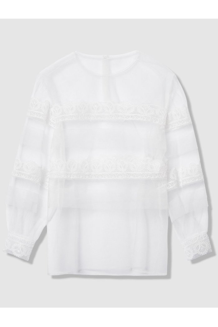 【アルアバイル/allureville】の【LOULOU WILLOUGHBY】チュールレースブラウス インテリア・キッズ・メンズ・レディースファッション・服の通販 founy(ファニー) https://founy.com/ ファッション Fashion レディースファッション Fashion for Women トップス・カットソー Cut & Sew Tops シャツ・ブラウス・オフィスカジュアル Elegant Blouses & Button-Ups 2026年 2026 キャミソール Camisole, Spaghetti Strap Top サテン Satin, Glossy Fabric スリーブ Sleeve, Long Sleeve / Short Sleeve チュール Tulip, Tulip Motif パイピング Piping, Trim Design レース Lace, Lace Fabric ロング Long, Long-Length 夏 Summer 春 Spring S/S・春夏 SS, Spring/Summer, Warm Season |ID: prp329100004849071 ipo3291000000036142826
