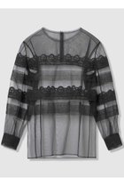 【アルアバイル/allureville】の【LOULOU WILLOUGHBY】チュールレースブラウス ブラック|ID: prp329100004849071 ipo3291000000036142828