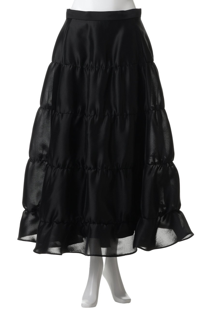 【ウィムガゼット/Whim Gazette】のシアーボリュームスカート 人気、トレンドファッション・服の通販 founy(ファニー) 　ファッション　Fashion　レディースファッション　Fashion for Women　スカート　Skirts　ロングスカート　Long Skirts / Maxi & Midi Skirts　オーガンジー　Organza Fabric　シルク　Silk, 100% Silk　シンプル　Simple, Minimal　ティアードスカート　Tiered Skirt, Flounced Skirt　ロング　Long, Long-Length　エレガント 上品　Elegant　other-2|ID: prp329100004849074 ipo3291000000036142863