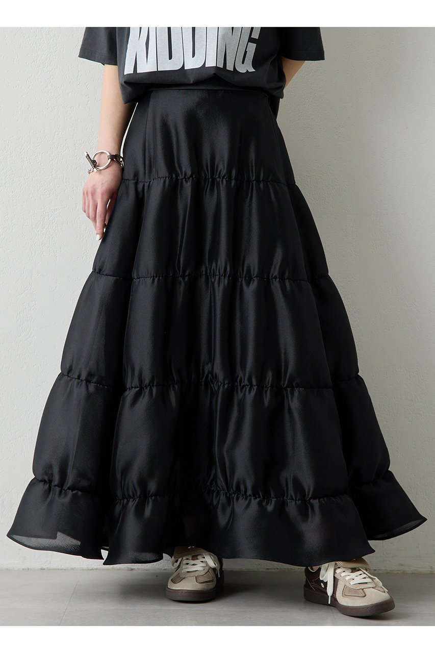 【ウィムガゼット/Whim Gazette】のシアーボリュームスカート 人気、トレンドファッション・服の通販 founy(ファニー) 　ファッション　Fashion　レディースファッション　Fashion for Women　スカート　Skirts　ロングスカート　Long Skirts / Maxi & Midi Skirts　オーガンジー　Organza Fabric　シルク　Silk, 100% Silk　シンプル　Simple, Minimal　ティアードスカート　Tiered Skirt, Flounced Skirt　ロング　Long, Long-Length　エレガント 上品　Elegant　other-6|ID: prp329100004849074 ipo3291000000036142867