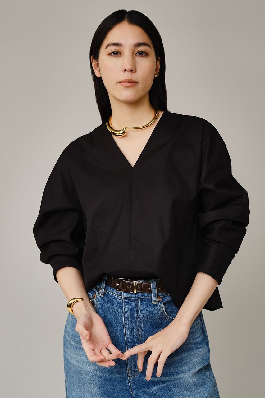 【カオス/Chaos】のオーブブラウス 人気、トレンドファッション・服の通販 founy(ファニー) 　ファッション　Fashion　レディースファッション　Fashion for Women　トップス・カットソー　Cut & Sew Tops　シャツ・ブラウス・オフィスカジュアル　Elegant Blouses & Button-Ups　春　Spring　コンシャス　Conscious, Bodycon　シンプル　Simple, Minimal　スリーブ　Sleeve, Long Sleeve / Short Sleeve　なめらか　Smooth, Silky Texture　フォルム　Silhouette, Form　ロング　Long, Long-Length　S/S・春夏　SS, Spring/Summer, Warm Season　夏　Summer　2026年　2026　other-5|ID: prp329100004849078 ipo3291000000035468577