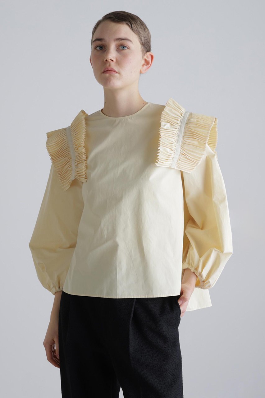 【アドーア/ADORE】のクレストプリーツタイプライターブラウス 人気、トレンドファッション・服の通販 founy(ファニー) 　ファッション　Fashion　レディースファッション　Fashion for Women　トップス・カットソー　Cut & Sew Tops　シャツ・ブラウス・オフィスカジュアル　Elegant Blouses & Button-Ups　2026年　2026　スリーブ　Sleeve, Long Sleeve / Short Sleeve　タフタ　Taffeta, Structured Fabric　プリーツ　Pleats, Pleated　ボトム　Bottoms, Lower Wear　ミックス　Mix, Mixed Style　ロング　Long, Long-Length　夏　Summer　春　Spring　S/S・春夏　SS, Spring/Summer, Warm Season　other-2|ID: prp329100004849097 ipo3291000000035853075