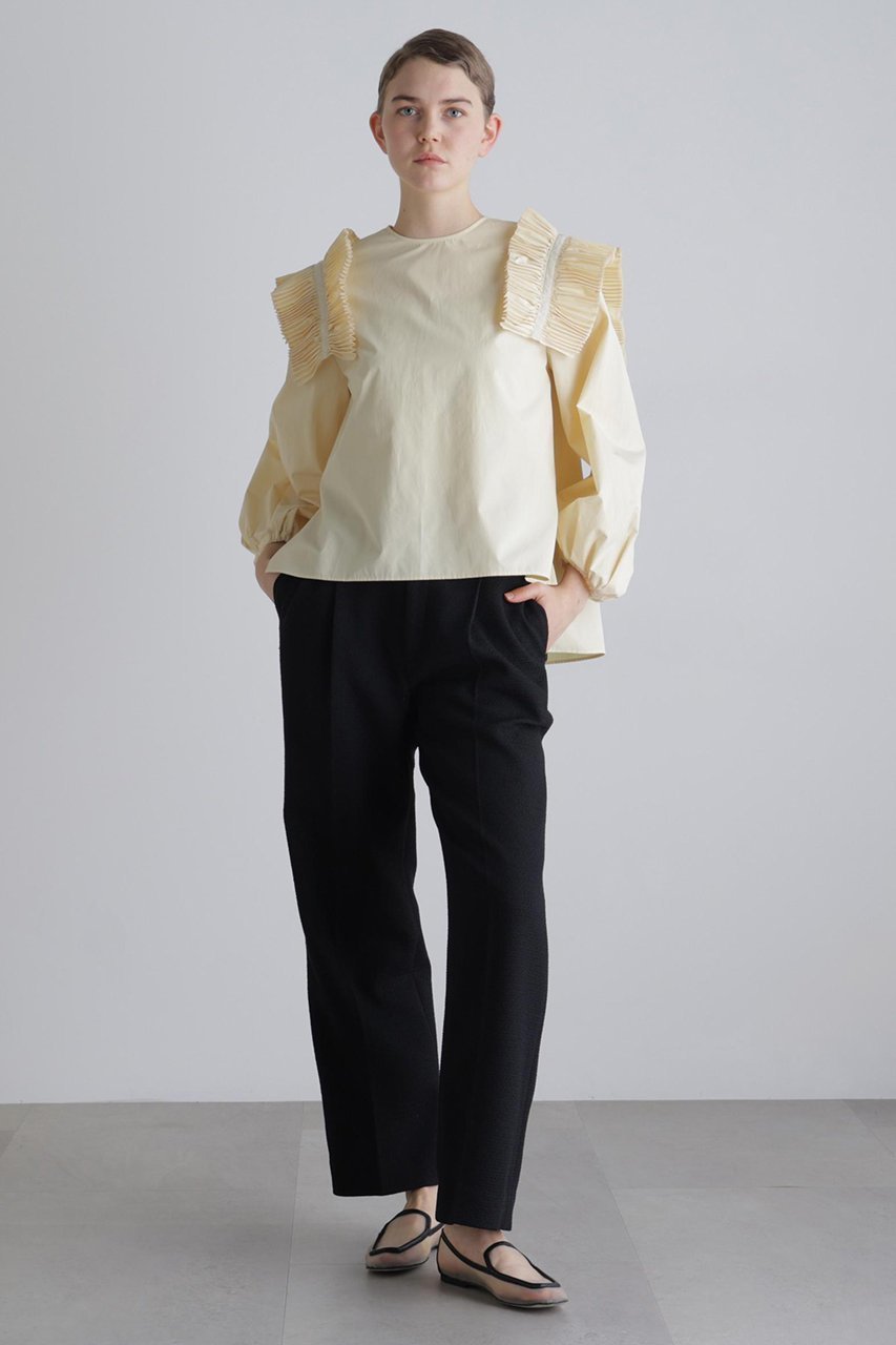 【アドーア/ADORE】のクレストプリーツタイプライターブラウス 人気、トレンドファッション・服の通販 founy(ファニー) 　ファッション　Fashion　レディースファッション　Fashion for Women　トップス・カットソー　Cut & Sew Tops　シャツ・ブラウス・オフィスカジュアル　Elegant Blouses & Button-Ups　2026年　2026　スリーブ　Sleeve, Long Sleeve / Short Sleeve　タフタ　Taffeta, Structured Fabric　プリーツ　Pleats, Pleated　ボトム　Bottoms, Lower Wear　ミックス　Mix, Mixed Style　ロング　Long, Long-Length　夏　Summer　春　Spring　S/S・春夏　SS, Spring/Summer, Warm Season　other-3|ID: prp329100004849097 ipo3291000000035853076