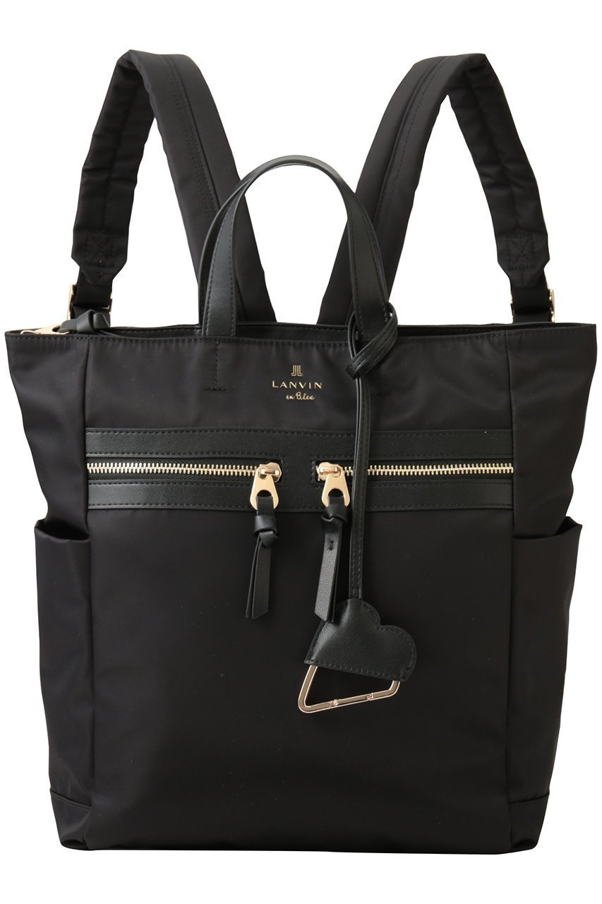 【ランバン オン ブルー/LANVIN en Bleu】のグラン 2WAYリュック インテリア・キッズ・メンズ・レディースファッション・服の通販 founy(ファニー) 　ファッション　Fashion　レディースファッション　Fashion for Women　バッグ　Bags　コンパクト　Compact, Small Size　フィット　Fit, Slim Fit　ポケット　Pocket, Pocket Detail　リュック　Backpack, Rucksack　ビジネス 仕事 通勤　Business / Work / Commuting　ブラック|ID: prp329100004849112 ipo3291000000035944937