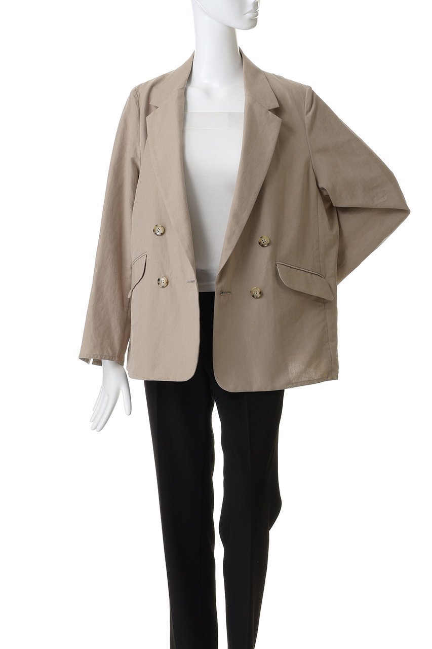 【ティッカ/TICCA】のコットンシルクラミーダブルジャケット 人気、トレンドファッション・服の通販 founy(ファニー) 　ファッション　Fashion　レディースファッション　Fashion for Women　アウター　Coat / Outerwear Collection　レディースジャケット・軽アウター　Jackets　2026年　2026　シルク　Silk, 100% Silk　ジャケット　Jacket, Outerwear　ダブル　Double, Double-Breasted　フォーマル　Formal, Dressy　エレガント 上品　Elegant　夏　Summer　春　Spring　S/S・春夏　SS, Spring/Summer, Warm Season　other-7|ID: prp329100004849113 ipo3291000000035469775