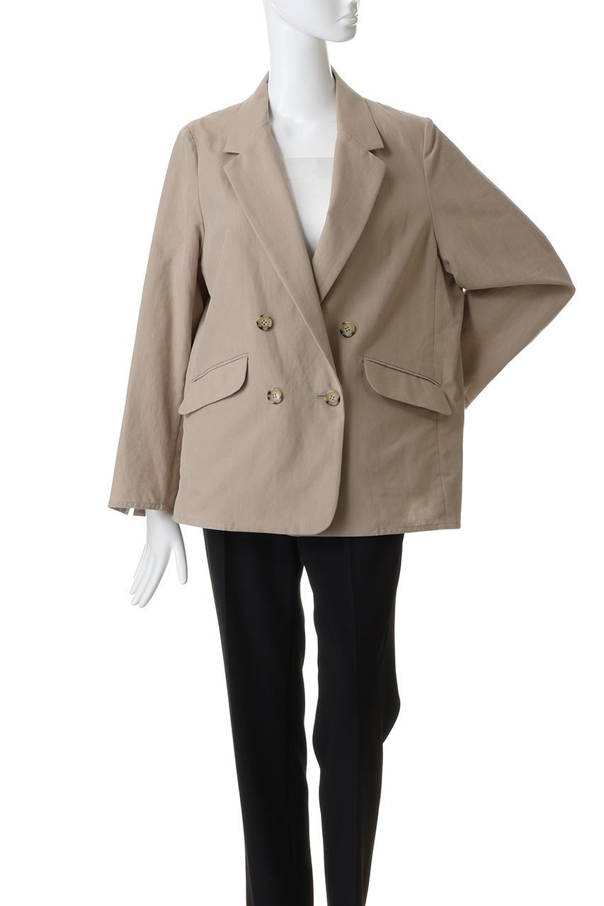 【ティッカ/TICCA】のコットンシルクラミーダブルジャケット 人気、トレンドファッション・服の通販 founy(ファニー) 　ファッション　Fashion　レディースファッション　Fashion for Women　アウター　Coat / Outerwear Collection　レディースジャケット・軽アウター　Jackets　シルク　Silk, 100% Silk　ジャケット　Jacket, Outerwear　ダブル　Double, Double-Breasted　フォーマル　Formal, Dressy　エレガント 上品　Elegant　other-2|ID: prp329100004849113 ipo3291000000035944946