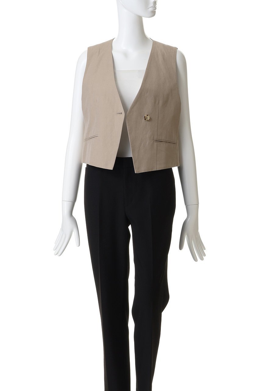 【ティッカ/TICCA】のコットンシルクラミーベスト 人気、トレンドファッション・服の通販 founy(ファニー) 　ファッション　Fashion　レディースファッション　Fashion for Women　アウター　Coat / Outerwear Collection　レディースジャケット・軽アウター　Jackets　なめらか　Smooth, Silky Texture　シルク　Silk, 100% Silk　ジャケット　Jacket, Outerwear　フォルム　Silhouette, Form　ベスト　Vest, Waistcoat　夏　Summer　春　Spring　S/S・春夏　SS, Spring/Summer, Warm Season　other-7|ID: prp329100004849114 ipo3291000000035998291