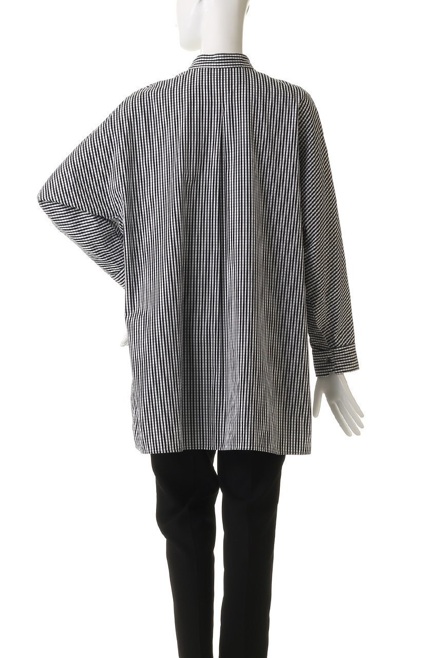 【ティッカ/TICCA】のノーカラーテントシャツ 人気、トレンドファッション・服の通販 founy(ファニー) 　ファッション　Fashion　レディースファッション　Fashion for Women　トップス・カットソー　Cut & Sew Tops　シャツ・ブラウス・オフィスカジュアル　Elegant Blouses & Button-Ups　2026年　2026　クラシック　Classic, Timeless Style　スリーブ　Sleeve, Long Sleeve / Short Sleeve　フォルム　Silhouette, Form　ボトム　Bottoms, Lower Wear　ロング　Long, Long-Length　ワイド　Wide, Wide Fit　夏　Summer　春　Spring　S/S・春夏　SS, Spring/Summer, Warm Season　other-4|ID: prp329100004849118 ipo3291000000035469830