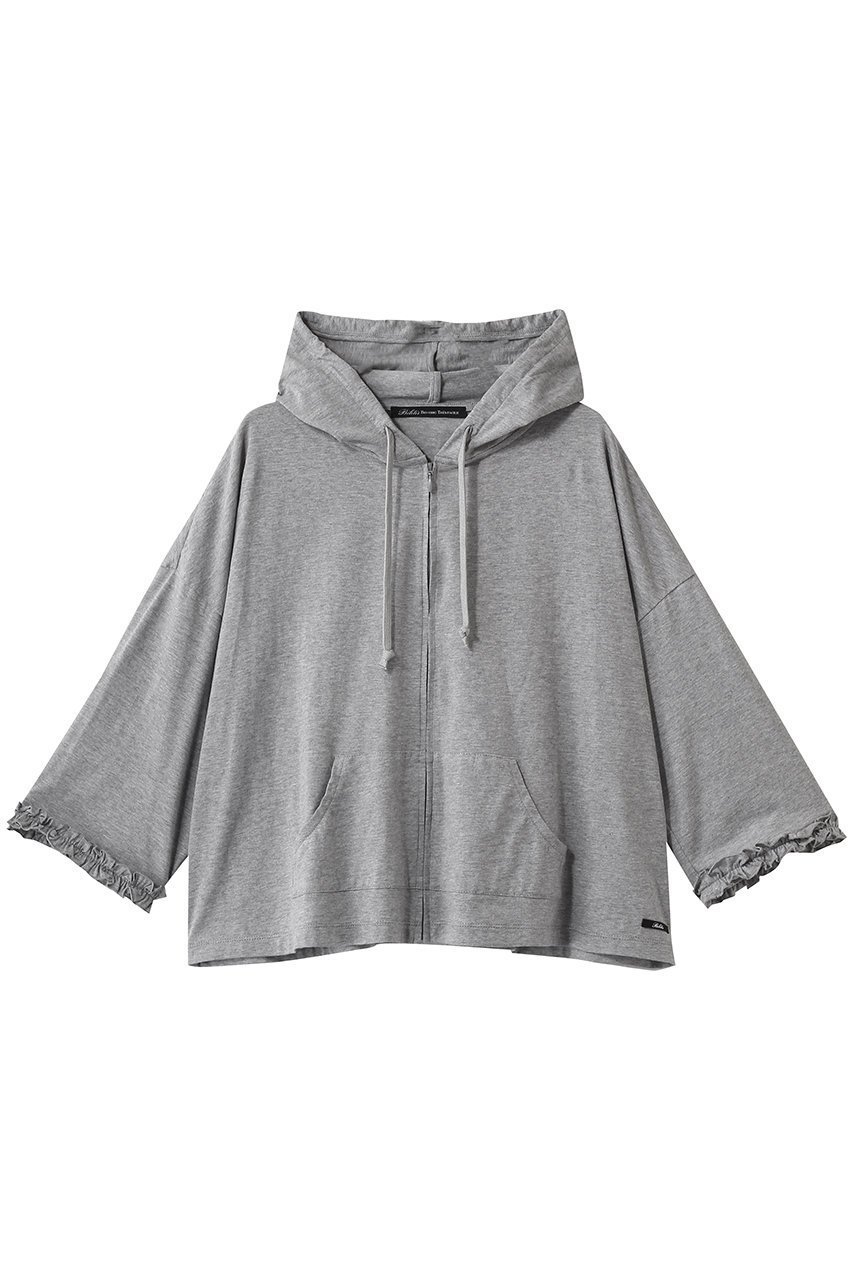 【ビリティス ディセッタン/Bilitis dix-sept ans】のライトウェイトフーディー インテリア・キッズ・メンズ・レディースファッション・服の通販 founy(ファニー) 　ファッション　Fashion　レディースファッション　Fashion for Women　トップス・カットソー　Cut & Sew Tops　シャツ・ブラウス・オフィスカジュアル　Elegant Blouses & Button-Ups　レディースパーカー・カジュアルフーディー　Casual Hoodies & Sweatshirts　ロングTシャツ・Tシャツ　Longline T-Shirts & Tees　スウェット・クルーネックトップス　Sweatshirts & Crewnecks / Relaxed Fit Sweat Tops　カットソー・ベーシックTシャツ　Cut-and-Sewn Tops / Stretch Tees & Basics　2026年　2026　エアリー　Airy Texture　デニム　Denim, Jeans Material　フリル　Frill, Ruffle　夏　Summer　春　Spring　S/S・春夏　SS, Spring/Summer, Warm Season　グレー|ID: prp329100004849125 ipo3291000000035469883