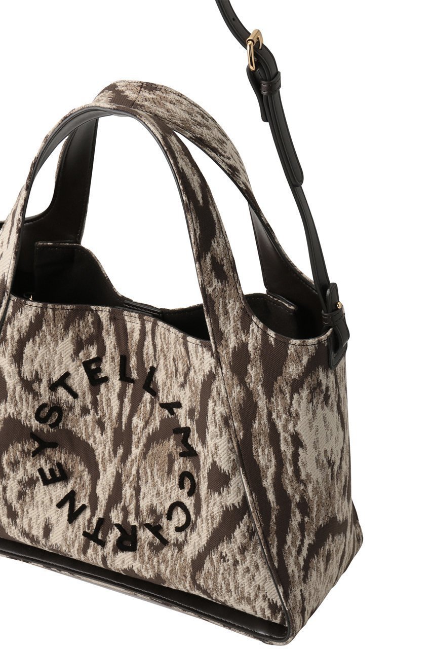 【ステラ マッカートニー/STELLA McCARTNEY】のSTELLA Logo クラウドレオパードジャカード2wayトートバッグ 人気、トレンドファッション・服の通販 founy(ファニー) 　ファッション　Fashion　レディースファッション　Fashion for Women　バッグ　Bags　ポーチ　Pouch, Small Case　レオパード　Leopard, Animal Print　other-4|ID: prp329100004849130 ipo3291000000035853340