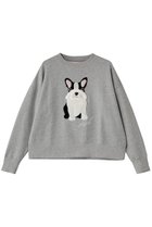 【ミュベール/MUVEIL】のフレンチブルドッグ裏毛プルオーバー グレー|ID: prp329100004849132 ipo3291000000035697410