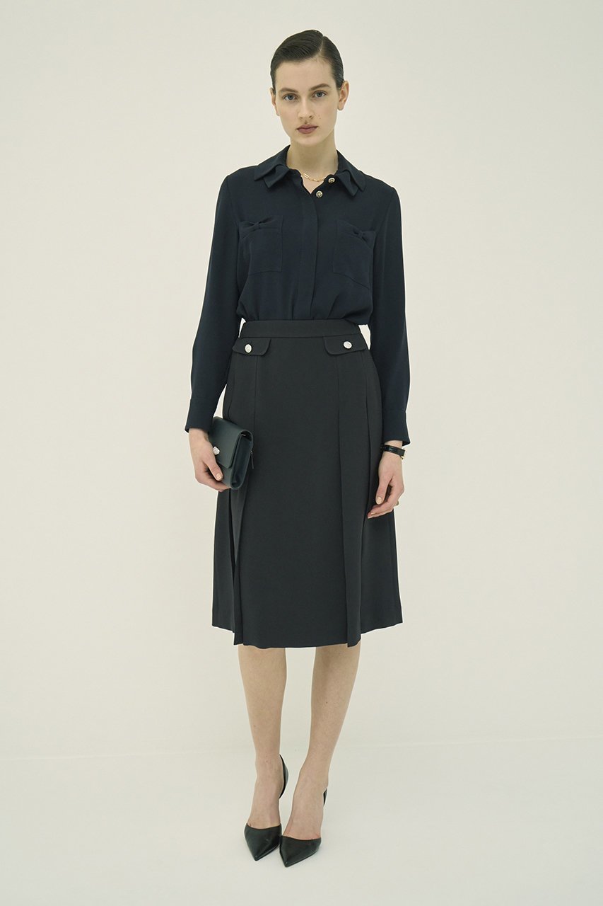 【エムダブリュー/MW】のトリアセテート(J)タック スカート 人気、トレンドファッション・服の通販 founy(ファニー) ファッション Fashion レディースファッション Fashion for Women スカート Skirts ロングスカート Long Skirts / Maxi & Midi Skirts ジャケット Jacket, Outerwear フォーマル Formal, Dressy フロント Front, Front Design ロング Long, Long-Length エレガント 上品 Elegant 新作・新入荷 New Arrivals / New In other-7|ID: prp329100004849135 ipo3291000000035469956