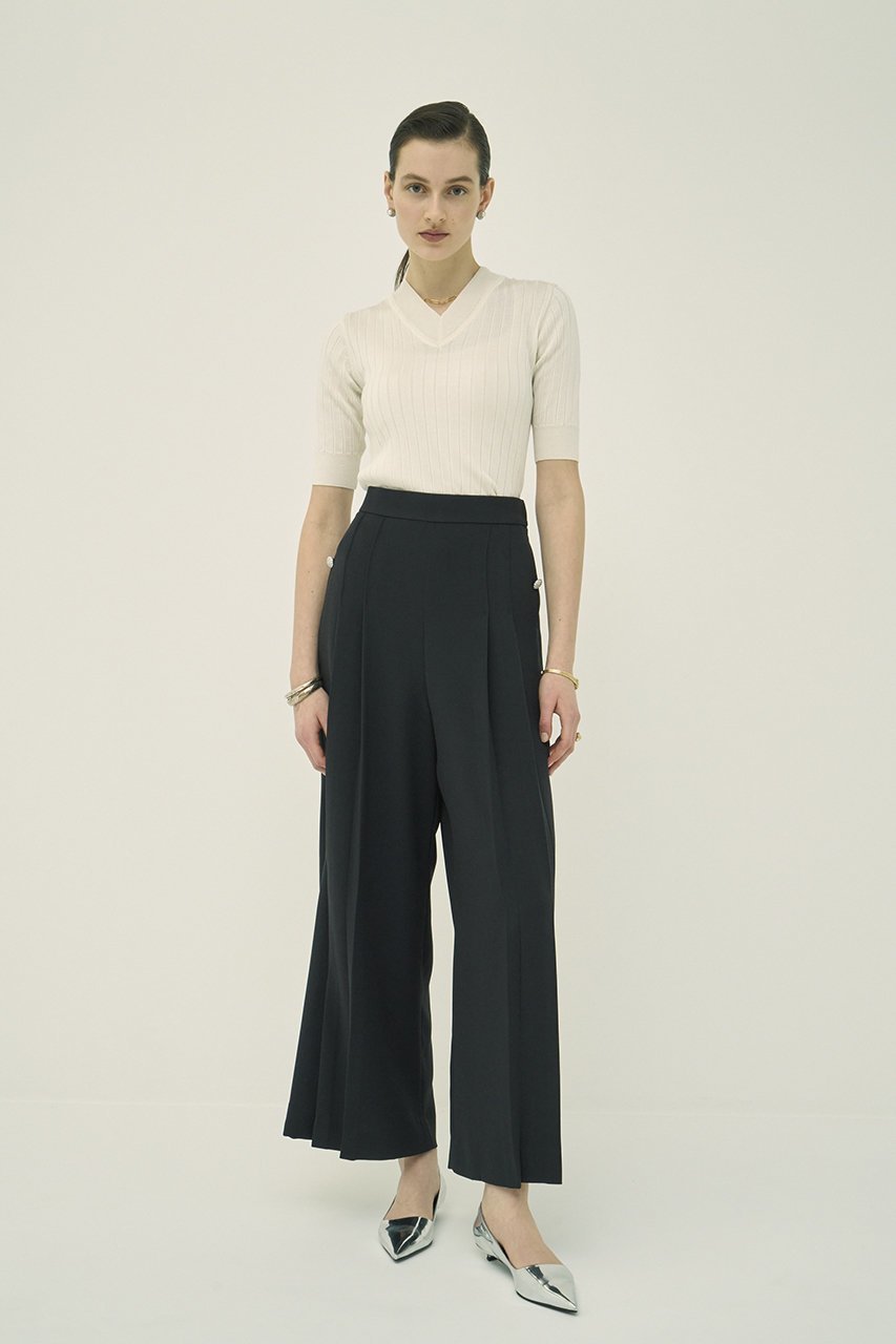 【エムダブリュー/MW】のトリアセテート(J) Wタック パンツ 人気、トレンドファッション・服の通販 founy(ファニー) 　ファッション　Fashion　レディースファッション　Fashion for Women　パンツ　Pants & Trousers　ギャザー　Gathered, Ruffled　ストレート　Straight, Straight Cut　リラックス　Relax, Relaxed Fit　ワイド　Wide, Wide Fit　新作・新入荷　New Arrivals / New In　other-8|ID: prp329100004849136 ipo3291000000035945010