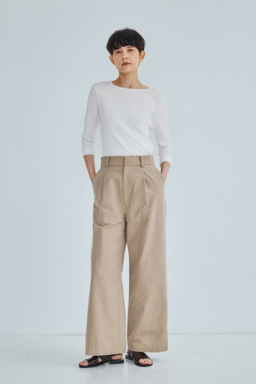 【ティッカ/TICCA】のコットンシルクラミータックワイドパンツ 人気、トレンドファッション・服の通販 founy(ファニー) 　ファッション　Fashion　レディースファッション　Fashion for Women　パンツ　Pants & Trousers　エレガント 上品　Elegant　シルク　Silk, 100% Silk　ベーシック　Basic, Essential　ワイド　Wide, Wide Fit　other-6|ID: prp329100004849143 ipo3291000000035945036