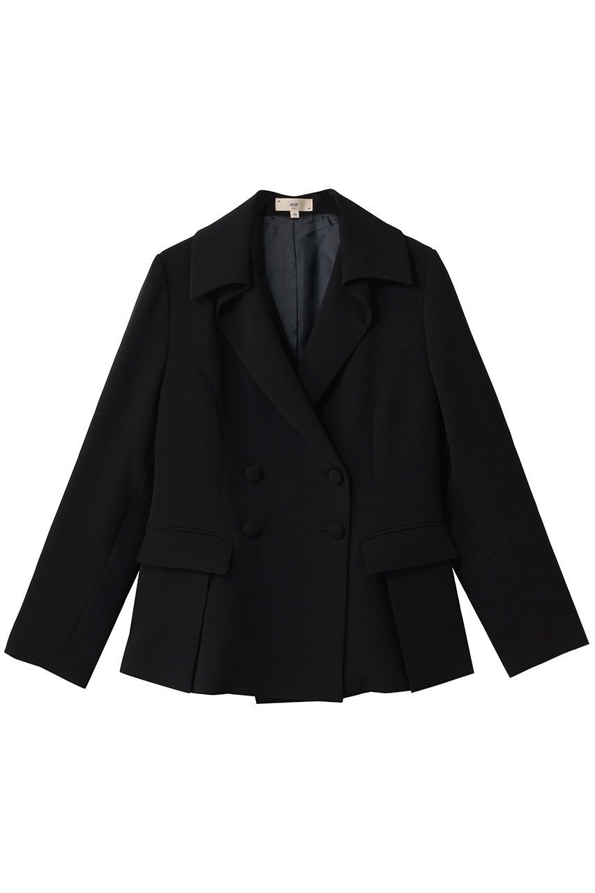 【エムダブリュー/MW】のトリアセテート ダブル ブレステッド テーラード ジャケット インテリア・キッズ・メンズ・レディースファッション・服の通販 founy(ファニー) 　ファッション　Fashion　レディースファッション　Fashion for Women　アウター　Coat / Outerwear Collection　レディースジャケット・軽アウター　Jackets　テーラードジャケット / 通勤・きれいめスタイル　Tailored Jackets & Blazers　オケージョン　Occasion Wear　コンパクト　Compact, Small Size　ジャケット　Jacket, Outerwear　セットアップ　Set-Up, Coordinated Outfit　ダブル　Double, Double-Breasted　テーラード　Tailored, Tailored Fit　ビジネス 仕事 通勤　Business / Work / Commuting　フォルム　Silhouette, Form　モダン　Modern, Contemporary　エレガント 上品　Elegant　ブラック|ID: prp329100004849152 ipo3291000000035853661