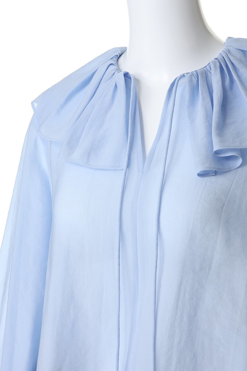 【デパリエ/DEPAREILLE】のシルキーラッフルブラウス 人気、トレンドファッション・服の通販 founy(ファニー) ファッション Fashion レディースファッション Fashion for Women トップス・カットソー Cut & Sew Tops シャツ・ブラウス・オフィスカジュアル Elegant Blouses & Button-Ups 2026年 2026 なめらか Smooth, Silky Texture インナー Innerwear ジャケット Jacket, Outerwear スリーブ Sleeve, Long Sleeve / Short Sleeve ラッフル Ruffle, Frill ロング Long, Long-Length エレガント 上品 Elegant 夏 Summer 春 Spring S/S・春夏 SS, Spring/Summer, Warm Season other-5|ID: prp329100004849153 ipo3291000000035470103