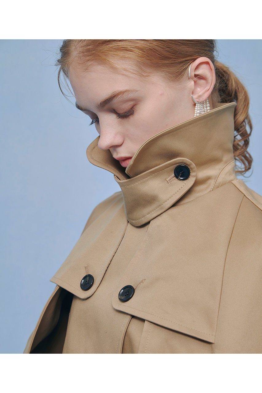 【アルアバイル/allureville】の【LOULOU WILLOUGHBY】トレンチケープコート 人気、トレンドファッション・服の通販 founy(ファニー) 　ファッション　Fashion　レディースファッション　Fashion for Women　アウター　Coat / Outerwear Collection　コート・ロングコート・ピーコート　Long Coats, Peacoats & More　おすすめ　Recommended / Our Picks　ショート　Short, Short Length　セットアップ　Set-Up, Coordinated Outfit　トレンチ　Trench, Trench Coat　ワーク　Workwear, Utility Style　人気　Popular, Best Seller　A/W・秋冬　Autumn/Winter　other-2|ID: prp329100004849154 ipo3291000000035697480