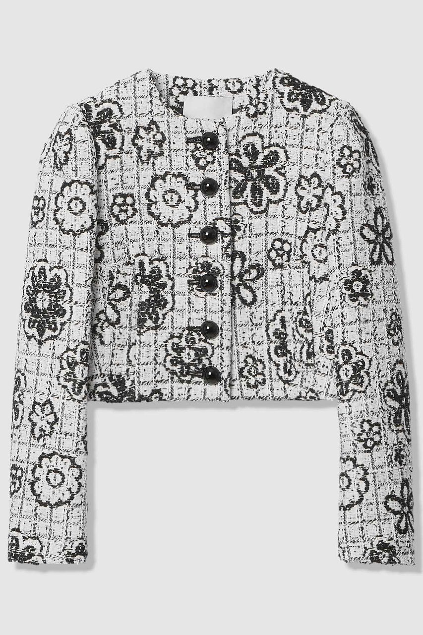 【アルアバイル/allureville】の【LOULOU WILLOUGHBY】MALHIAツイードクルージャケット インテリア・キッズ・メンズ・レディースファッション・服の通販 founy(ファニー) 　ファッション　Fashion　レディースファッション　Fashion for Women　アウター　Coat / Outerwear Collection　レディースジャケット・軽アウター　Jackets　2026年　2026　おすすめ　Recommended / Our Picks　ショート　Short, Short Length　ジャケット　Jacket, Outerwear　セットアップ　Set-Up, Coordinated Outfit　ツイード　Twill, Twill Weave　トレンド　Trend, Trending Now　フォルム　Silhouette, Form　フランス　France, French　ベーシック　Basic, Essential　ミニスカート　Mini Skirt, Short Skirt　夏　Summer　春　Spring　S/S・春夏　SS, Spring/Summer, Warm Season　ブラック|ID: prp329100004849155 ipo3291000000035470114