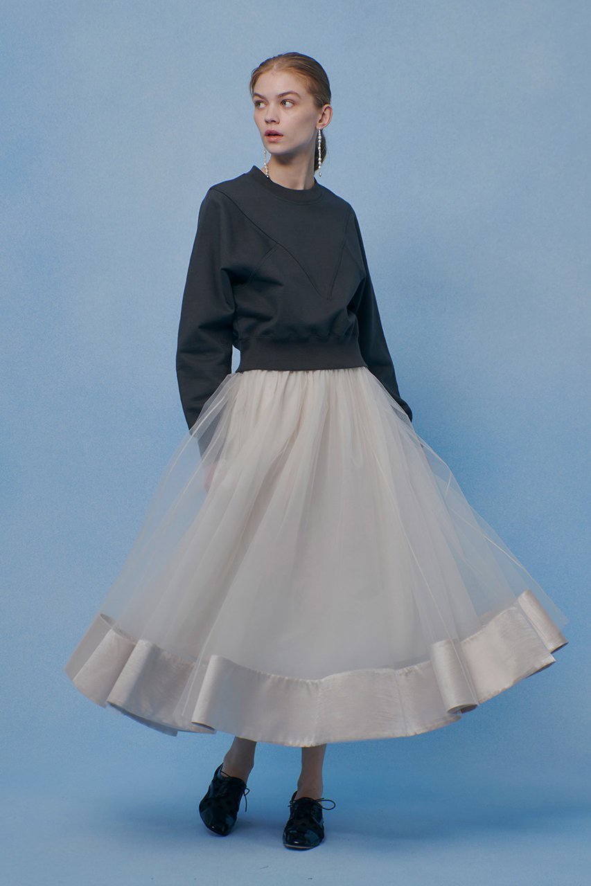 【アルアバイル/allureville】の【LOULOU WILLOUGHBY】Vキリカエトレーナー 人気、トレンドファッション・服の通販 founy(ファニー) 　ファッション　Fashion　レディースファッション　Fashion for Women　トップス・カットソー　Cut & Sew Tops　キャミソール&ノースリーブ　Camisoles & Sleeveless Tops　シャツ・ブラウス・オフィスカジュアル　Elegant Blouses & Button-Ups　ロングTシャツ・Tシャツ　Longline T-Shirts & Tees　カットソー・ベーシックTシャツ　Cut-and-Sewn Tops / Stretch Tees & Basics　おすすめ　Recommended / Our Picks　キャミソール　Camisole, Spaghetti Strap Top　スリーブ　Sleeve, Long Sleeve / Short Sleeve　タンク　Tank Top, Sleeveless Top　トレーナー　Sweatshirt, Trainer　プリント　Print, Printed Pattern　ミックス　Mix, Mixed Style　other-3|ID: prp329100004849156 ipo3291000000035998466