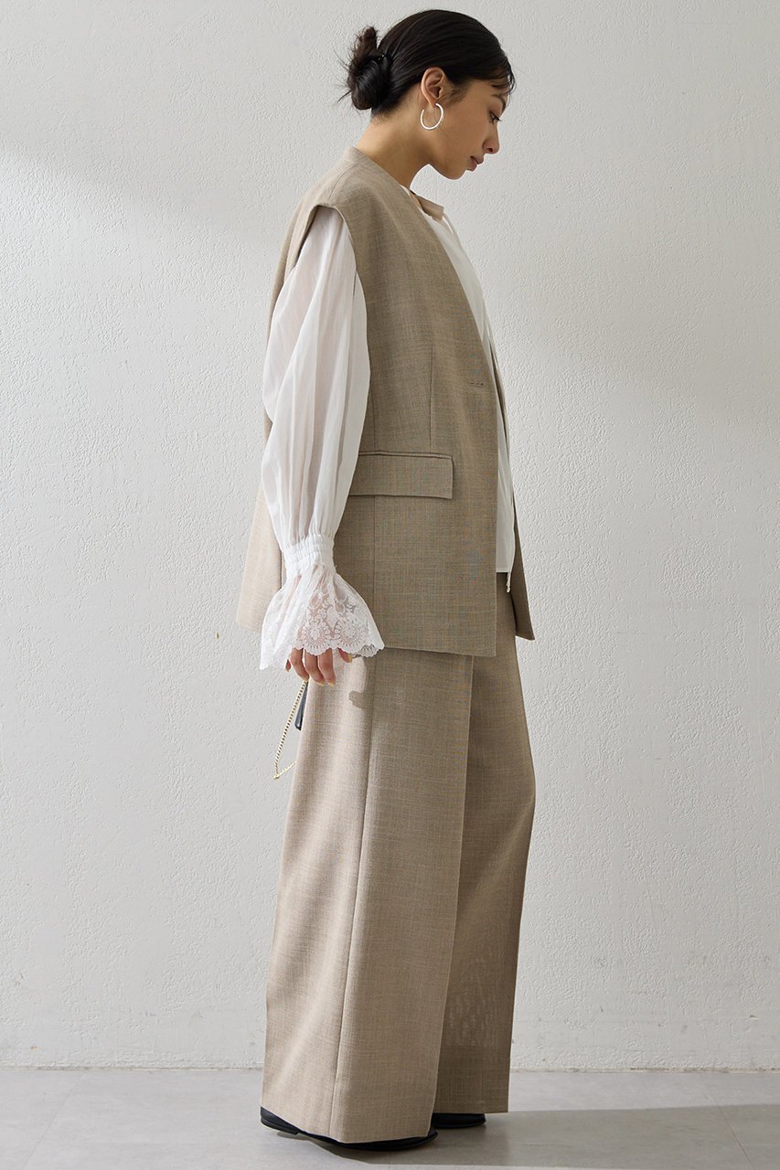 【ウィムガゼット/Whim Gazette】のリネンライクジレ 人気、トレンドファッション・服の通販 founy(ファニー) 　ファッション　Fashion　レディースファッション　Fashion for Women　アウター　Coat / Outerwear Collection　レディースジャケット・軽アウター　Jackets　2026年　2026　おすすめ　Recommended / Our Picks　クール　Cool, Chic　ショルダー　Shoulder, Shoulder Strap　ジャケット　Jacket, Outerwear　セットアップ　Set-Up, Coordinated Outfit　ベスト　Vest, Waistcoat　リラックス　Relax, Relaxed Fit　エレガント 上品　Elegant　夏　Summer　春　Spring　S/S・春夏　SS, Spring/Summer, Warm Season　other-5|ID: prp329100004849161 ipo3291000000035470171