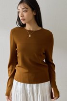 【ウィムガゼット/Whim Gazette】の2wayスムースプルオーバー 人気、トレンドファッション・服の通販 founy(ファニー) ファッション Fashion レディースファッション Fashion for Women トップス・カットソー Cut & Sew Tops ニット Knit Tops & Sweaters カジュアルプルオーバー・ニットトップス Pullovers & Knit Tops / Casual Pullovers 2026年 2026 なめらか Smooth, Silky Texture シンプル Simple, Minimal スリット Slit, Slit Detail デコルテ Décolleté, Neckline バランス Balance, Style Balance ボトム Bottoms, Lower Wear エレガント 上品 Elegant 夏 Summer 春 Spring S/S・春夏 SS, Spring/Summer, Warm Season thumbnail ブラウン|ID: prp329100004849162 ipo3291000000035470175