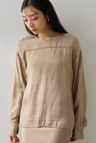 【ウィムガゼット/Whim Gazette】のピグメントクルーブラウス 人気、トレンドファッション・服の通販 founy(ファニー) ファッション Fashion レディースファッション Fashion for Women トップス・カットソー Cut & Sew Tops シャツ・ブラウス・オフィスカジュアル Elegant Blouses & Button-Ups 2026年 2026 おすすめ Recommended / Our Picks キュプラ Cupro, Eco Fabric クール Cool, Chic シルク Silk, 100% Silk シンプル Simple, Minimal スリーブ Sleeve, Long Sleeve / Short Sleeve セットアップ Set-Up, Coordinated Outfit モダン Modern, Contemporary ロング Long, Long-Length ヴィンテージ Vintage Style 夏 Summer 春 Spring S/S・春夏 SS, Spring/Summer, Warm Season thumbnail ベージュ|ID: prp329100004849163 ipo3291000000035470184