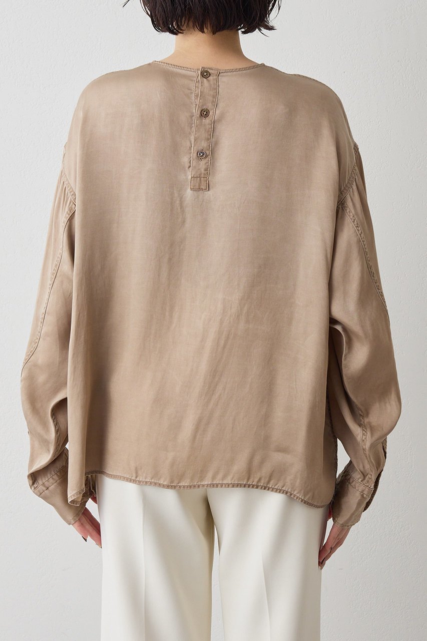 【ウィムガゼット/Whim Gazette】のピグメントクルーブラウス 人気、トレンドファッション・服の通販 founy(ファニー) ファッション Fashion レディースファッション Fashion for Women トップス・カットソー Cut & Sew Tops シャツ・ブラウス・オフィスカジュアル Elegant Blouses & Button-Ups 2026年 2026 おすすめ Recommended / Our Picks キュプラ Cupro, Eco Fabric クール Cool, Chic シルク Silk, 100% Silk シンプル Simple, Minimal スリーブ Sleeve, Long Sleeve / Short Sleeve セットアップ Set-Up, Coordinated Outfit モダン Modern, Contemporary ロング Long, Long-Length ヴィンテージ Vintage Style 夏 Summer 春 Spring S/S・春夏 SS, Spring/Summer, Warm Season other-8|ID: prp329100004849163 ipo3291000000035470191