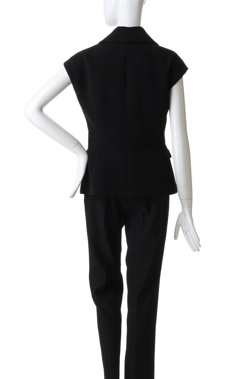 【エムダブリュー/MW】のトリアセテート ダブル ブレステッド スリーブレス ジャケット 人気、トレンドファッション・服の通販 founy(ファニー) 　ファッション　Fashion　レディースファッション　Fashion for Women　アウター　Coat / Outerwear Collection　レディースジャケット・軽アウター　Jackets　ジャケット　Jacket, Outerwear　スリーブ　Sleeve, Long Sleeve / Short Sleeve　セットアップ　Set-Up, Coordinated Outfit　タフタ　Taffeta, Structured Fabric　ダブル　Double, Double-Breasted　フォルム　Silhouette, Form　ベスト　Vest, Waistcoat　ボトム　Bottoms, Lower Wear　マニッシュ　Mannish, Boyish　エレガント 上品　Elegant　新作・新入荷　New Arrivals / New In　other-4|ID: prp329100004849169 ipo3291000000036018403