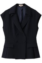 【エムダブリュー/MW】のトリアセテート ダブル ブレステッド スリーブレス ジャケット ダークネイビー|ID: prp329100004849169 ipo3291000000036781460