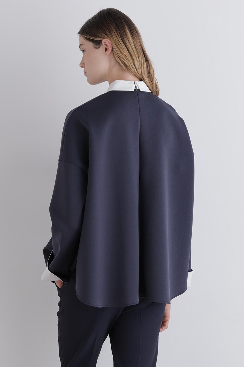 【ル フィル/LE PHIL】のスキューバーダンボールブラウス 人気、トレンドファッション・服の通販 founy(ファニー) 　ファッション　Fashion　レディースファッション　Fashion for Women　トップス・カットソー　Cut & Sew Tops　シャツ・ブラウス・オフィスカジュアル　Elegant Blouses & Button-Ups　カフス　Cuff Design　サークル　Circle, Round Design　スリーブ　Sleeve, Long Sleeve / Short Sleeve　ドレープ　Drape, Draping Fabric　パターン　Pattern, Design Print　フォルム　Silhouette, Form　ロング　Long, Long-Length　エレガント 上品　Elegant　other-5|ID: prp329100004849170 ipo3291000000035511462