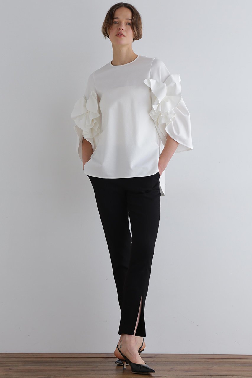 【ル フィル/LE PHIL】のハイストレッチポンチカットソー 人気、トレンドファッション・服の通販 founy(ファニー) 　ファッション　Fashion　レディースファッション　Fashion for Women　トップス・カットソー　Cut & Sew Tops　シャツ・ブラウス・オフィスカジュアル　Elegant Blouses & Button-Ups　ロングTシャツ・Tシャツ　Longline T-Shirts & Tees　カットソー・ベーシックTシャツ　Cut-and-Sewn Tops / Stretch Tees & Basics　おすすめ　Recommended / Our Picks　ショート　Short, Short Length　スリーブ　Sleeve, Long Sleeve / Short Sleeve　セットアップ　Set-Up, Coordinated Outfit　バランス　Balance, Style Balance　マニッシュ　Mannish, Boyish　モチーフ　Motif, Design Theme　定番　Standard, Basic Item　other-3|ID: prp329100004849171 ipo3291000000035853926