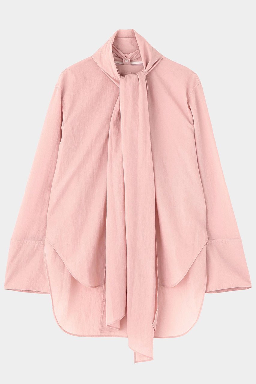 【ル フィル/LE PHIL】のコンパクトナイロンボウタイブラウス インテリア・キッズ・メンズ・レディースファッション・服の通販 founy(ファニー) 　ファッション　Fashion　レディースファッション　Fashion for Women　トップス・カットソー　Cut & Sew Tops　シャツ・ブラウス・オフィスカジュアル　Elegant Blouses & Button-Ups　おすすめ　Recommended / Our Picks　シンプル　Simple, Minimal　スタンダード　Standard, Basic　スリーブ　Sleeve, Long Sleeve / Short Sleeve　セットアップ　Set-Up, Coordinated Outfit　タフタ　Taffeta, Structured Fabric　ボトム　Bottoms, Lower Wear　ロング　Long, Long-Length　今季　This Season, Current Season　ピンク|ID: prp329100004849173 ipo3291000000035853992