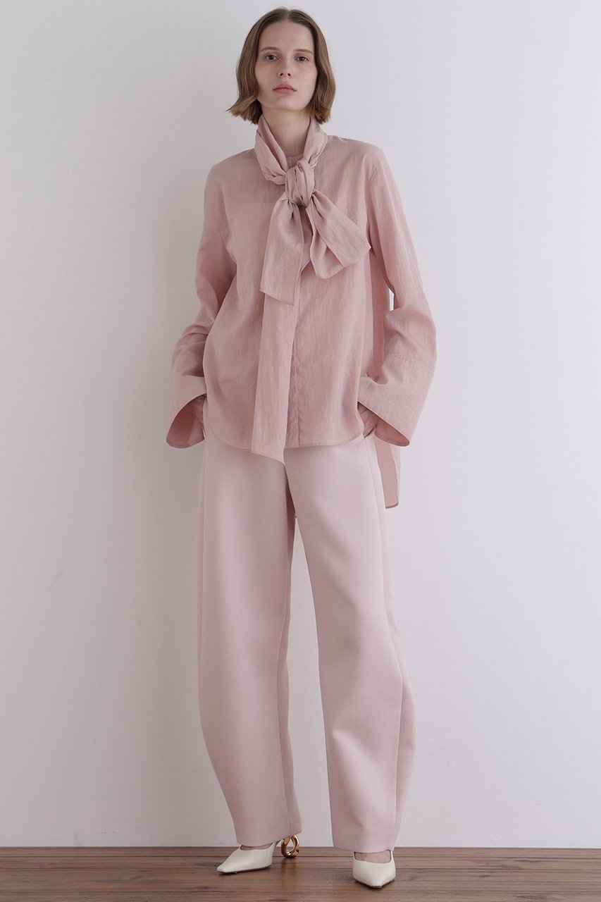 【ル フィル/LE PHIL】のコンパクトナイロンボウタイブラウス 人気、トレンドファッション・服の通販 founy(ファニー) 　ファッション　Fashion　レディースファッション　Fashion for Women　トップス・カットソー　Cut & Sew Tops　シャツ・ブラウス・オフィスカジュアル　Elegant Blouses & Button-Ups　おすすめ　Recommended / Our Picks　シンプル　Simple, Minimal　スタンダード　Standard, Basic　スリーブ　Sleeve, Long Sleeve / Short Sleeve　セットアップ　Set-Up, Coordinated Outfit　タフタ　Taffeta, Structured Fabric　ボトム　Bottoms, Lower Wear　ロング　Long, Long-Length　今季　This Season, Current Season　other-3|ID: prp329100004849173 ipo3291000000035853994