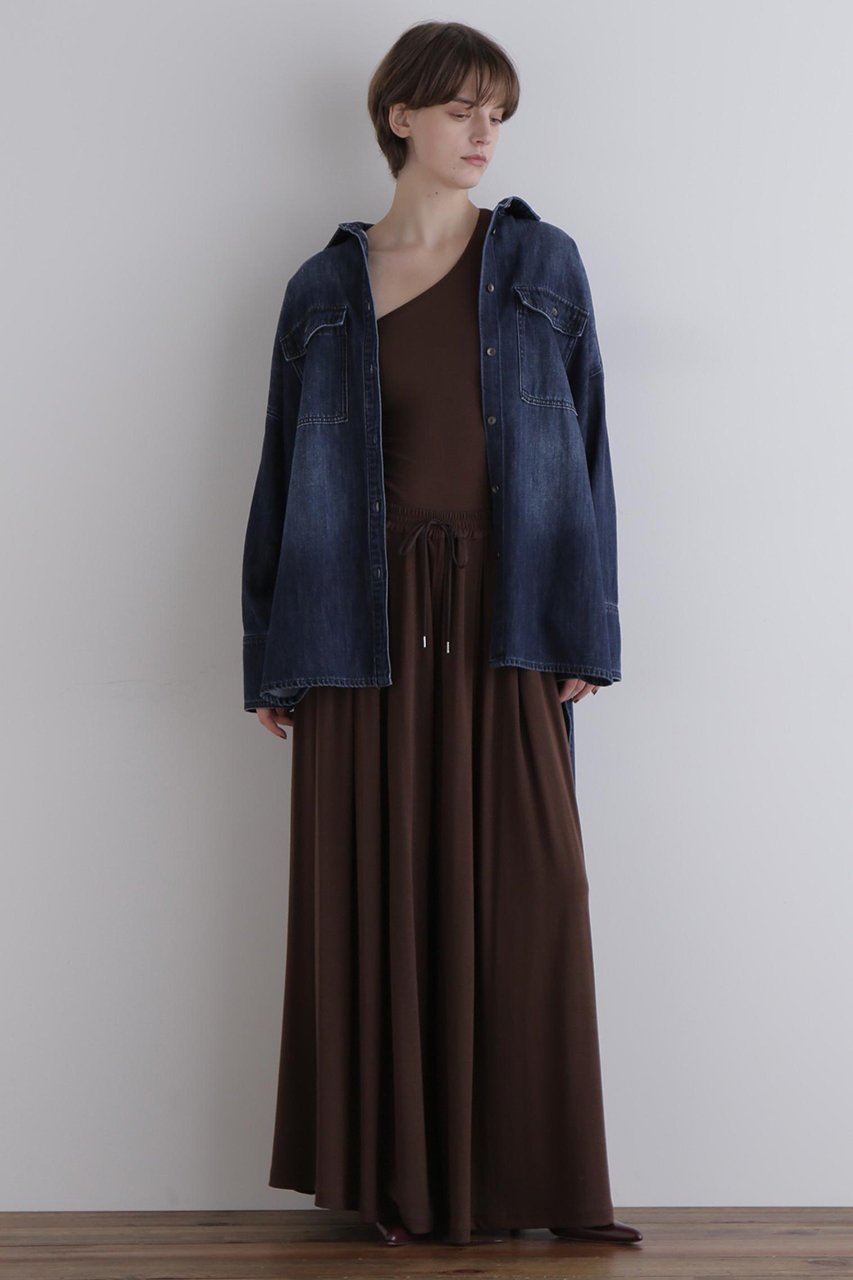 【ル フィル/LE PHIL】のウォッシュドデニムシャツA 人気、トレンドファッション・服の通販 founy(ファニー) ファッション Fashion レディースファッション Fashion for Women トップス・カットソー Cut & Sew Tops シャツ・ブラウス・オフィスカジュアル Elegant Blouses & Button-Ups ウォッシュ Washed Finish スリーブ Sleeve, Long Sleeve / Short Sleeve タートルネック Turtleneck, High Neck ダブル Double, Double-Breasted デニム Denim, Jeans Material ドレープ Drape, Draping Fabric バランス Balance, Style Balance ビッグ Big, Oversized フォルム Silhouette, Form ヘムライン Hemline, Bottom Cut ポケット Pocket, Pocket Detail ヨーク Yoke, Yoke Design ラウンド Round, Round Neck ロング Long, Long-Length other-3|ID: prp329100004849174 ipo3291000000035470396